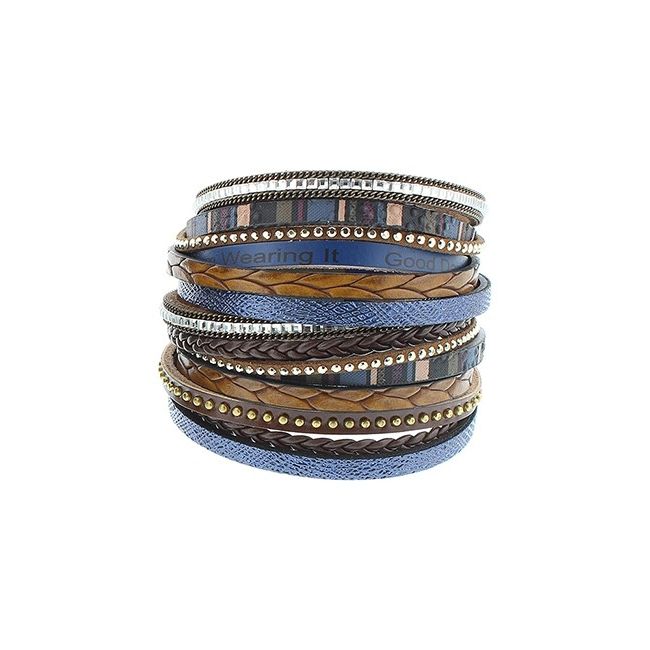 MULTI-STRAND MAGNET CLOSURE BRACELET