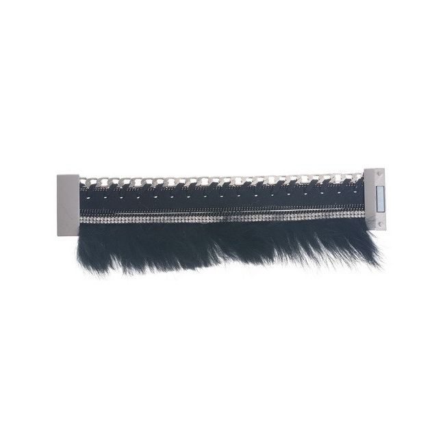 RABBIT FUR MAGNET CLOSURE BRACELET