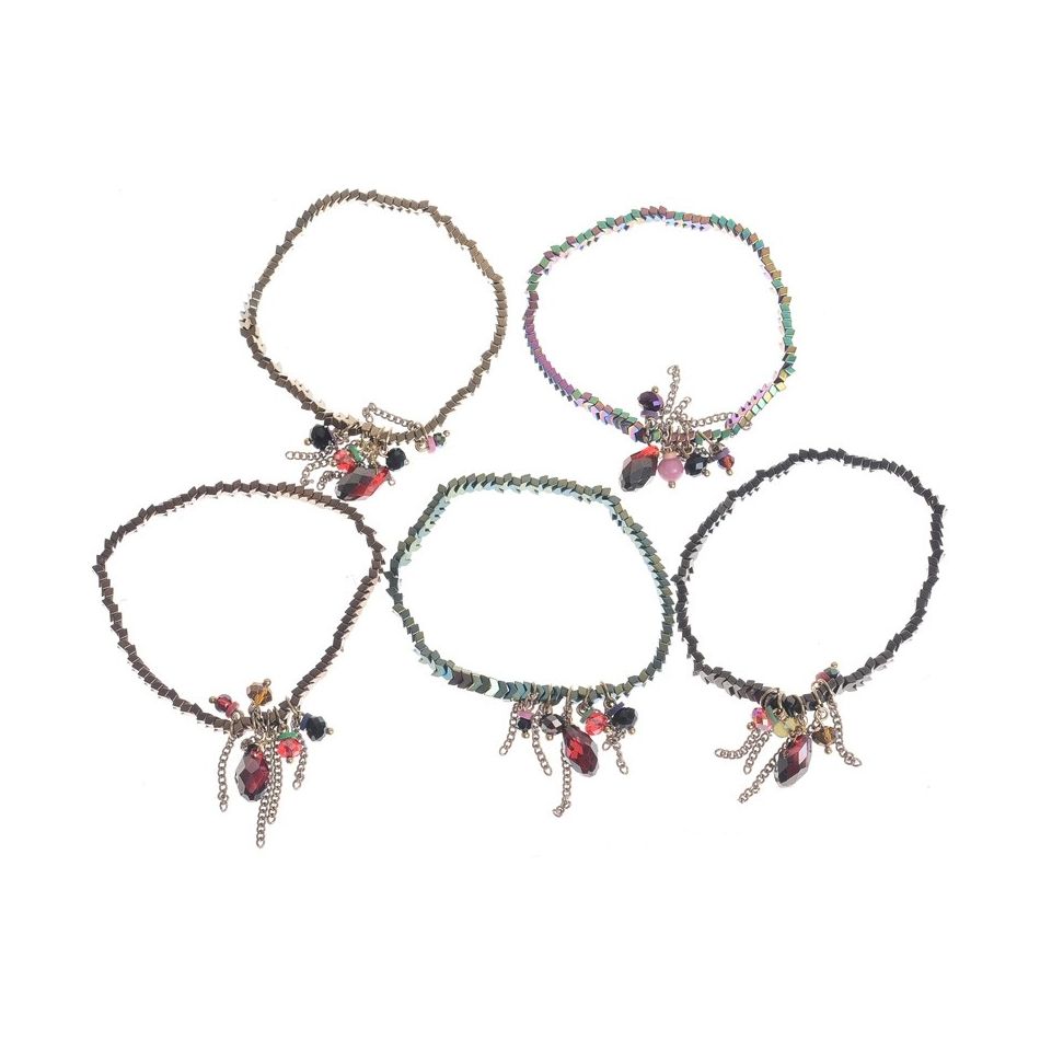 PULSERA CUENTAS COLGANTES