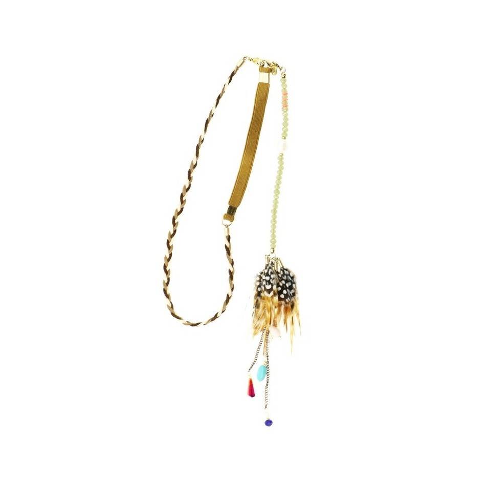 FEATHERS SHORT NECKLACE