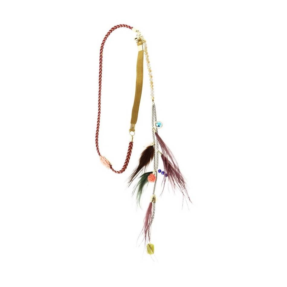 FEATHERS SHORT NECKLACE