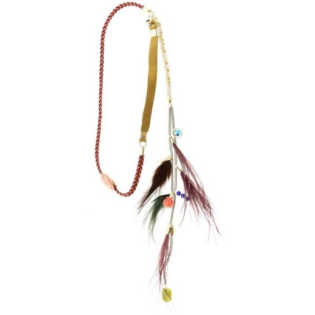 FEATHERS SHORT NECKLACE