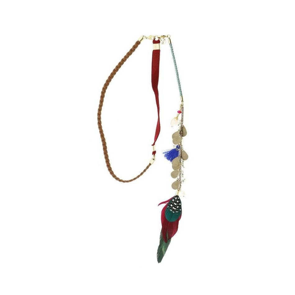 FEATHERS SHORT NECKLACE