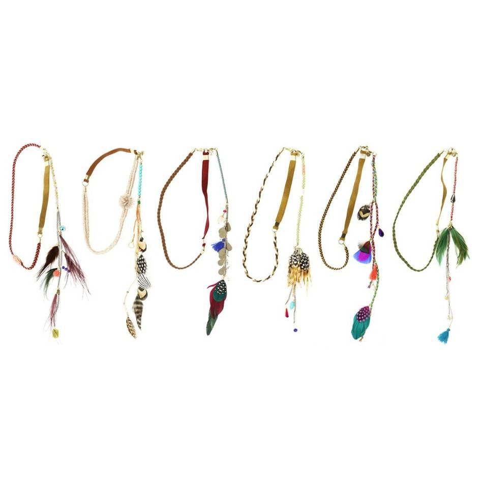 FEATHERS SHORT NECKLACE