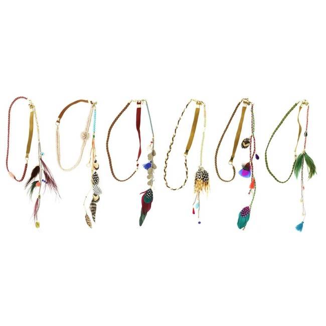 FEATHERS SHORT NECKLACE