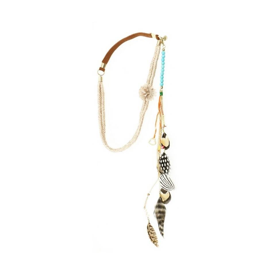 FEATHERS SHORT NECKLACE