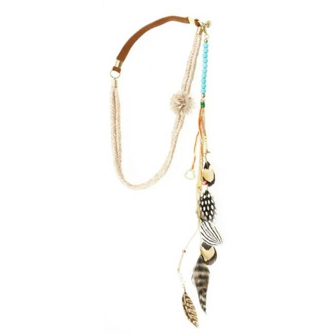 FEATHERS SHORT NECKLACE