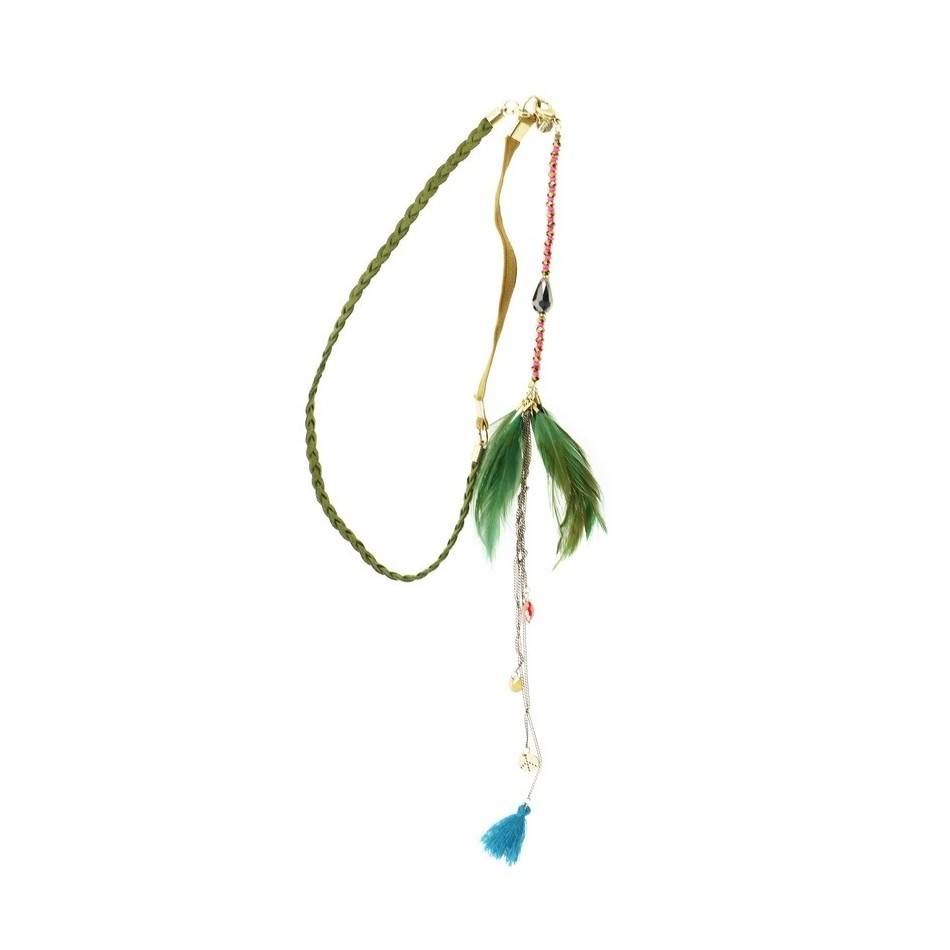 FEATHERS SHORT NECKLACE