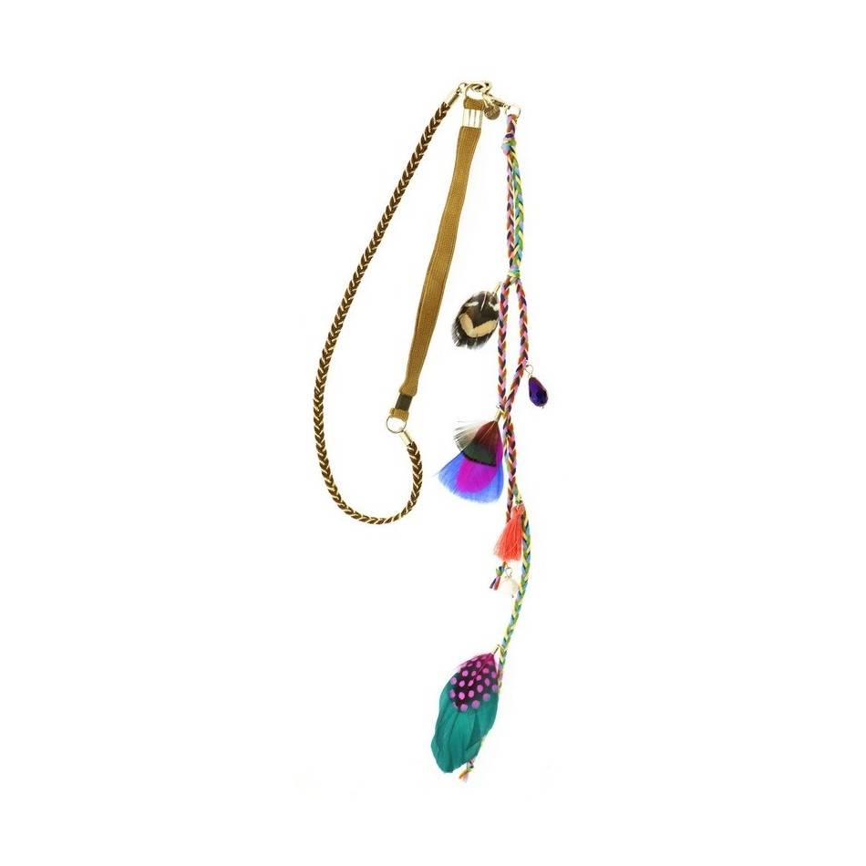 FEATHERS SHORT NECKLACE