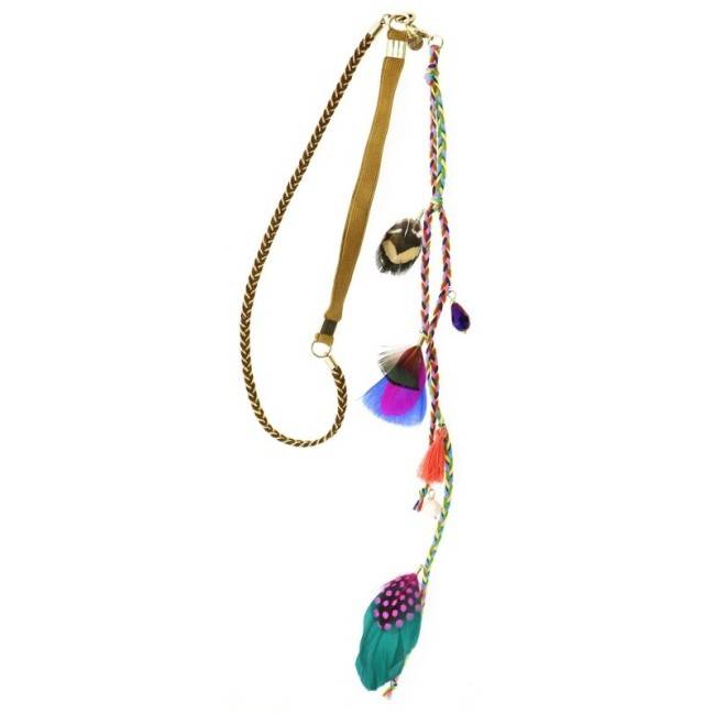 FEATHERS SHORT NECKLACE