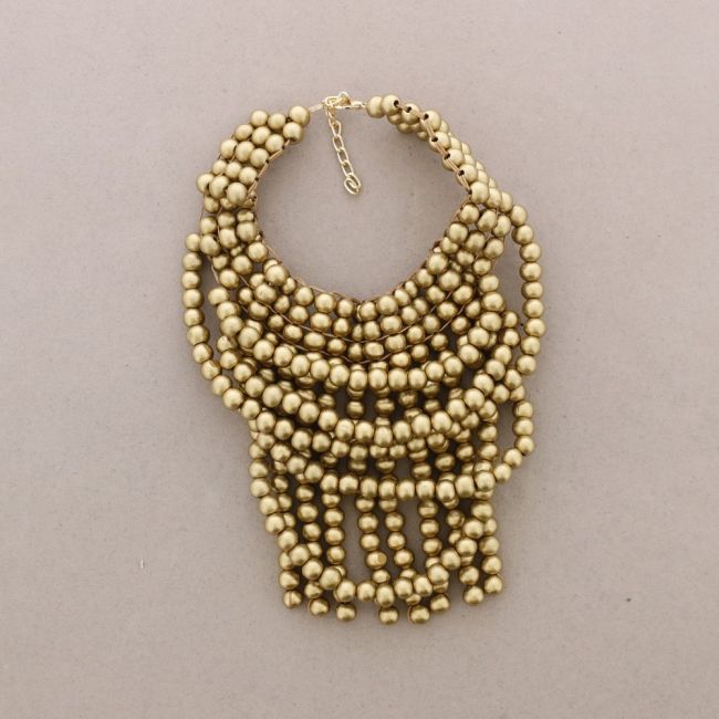 COLLAR BABERO CUENTAS MADERA