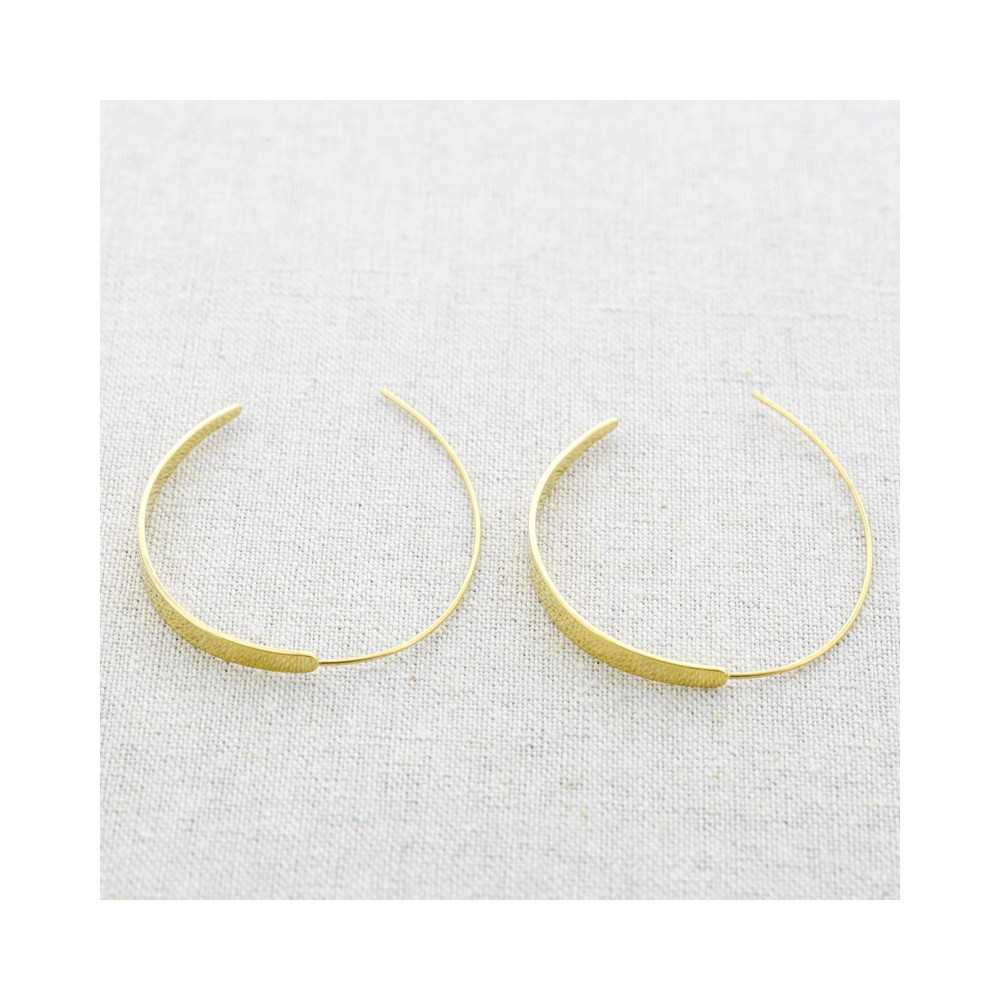 STEEL IRREGULAR HOOP EARRINGS