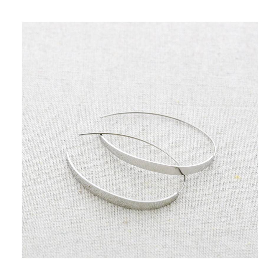 PENDIENTES ARO IRREGULAR ACERO
