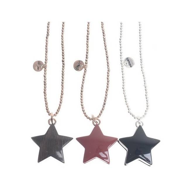COLLAR LARGO COLG. METAL RESINA