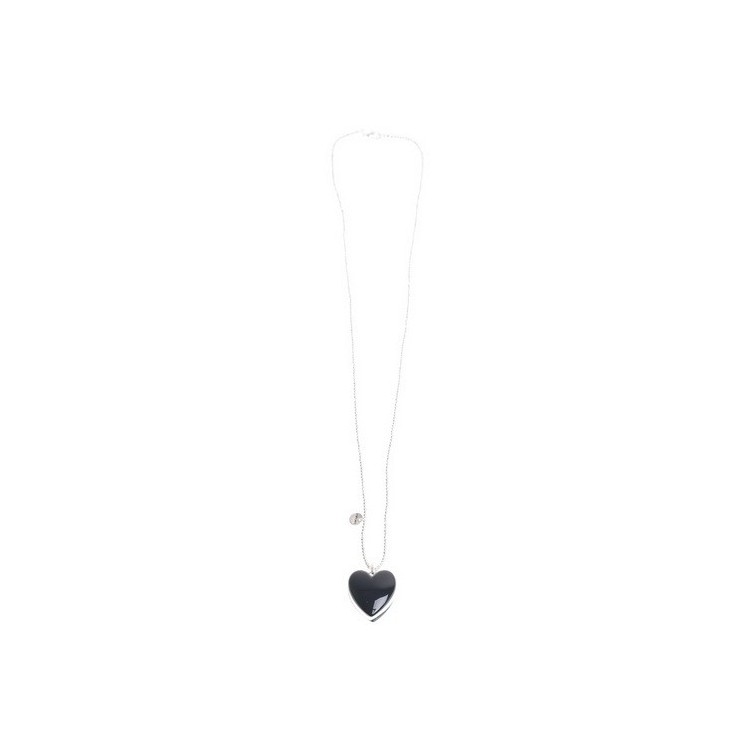 LONG PENDANT NECKLACE METAL RESIN 2