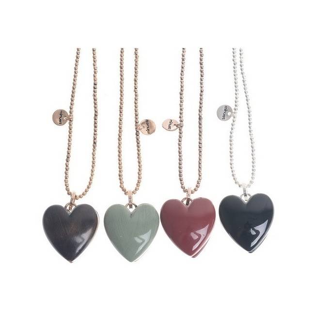 COLLAR LARGO COLG. METAL RESINA