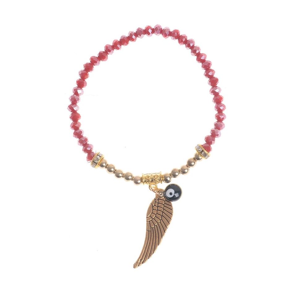 FACETED CRYSTALS BRACELET HANGING. METAL