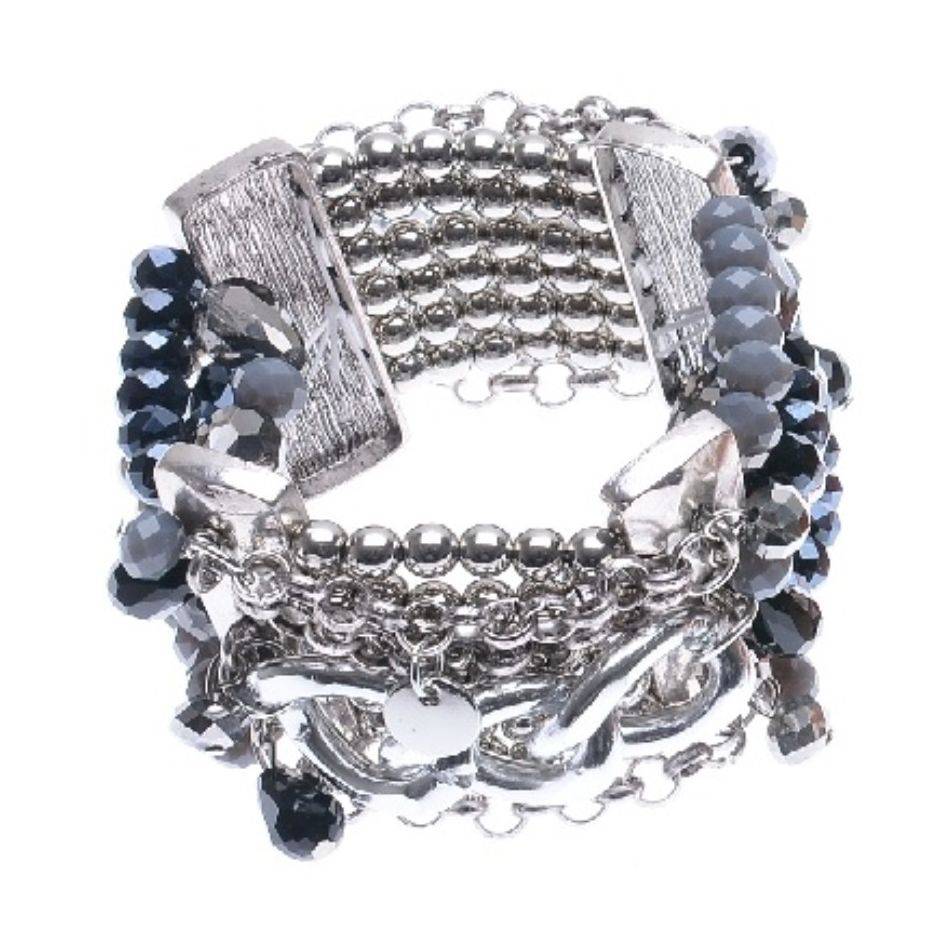 ELASTIC BRACELET WITH VARIOUS BEADS