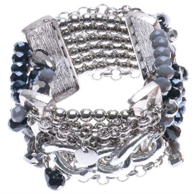PULSERA ELÁSTICA CUENTAS VARIAS
