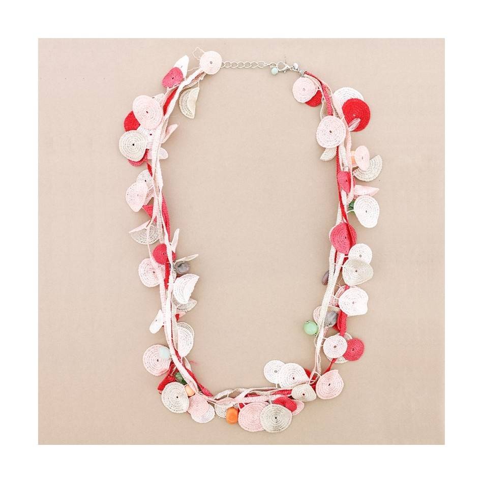 COLLAR LARGO PIEZAS GANCHILLO COLORES