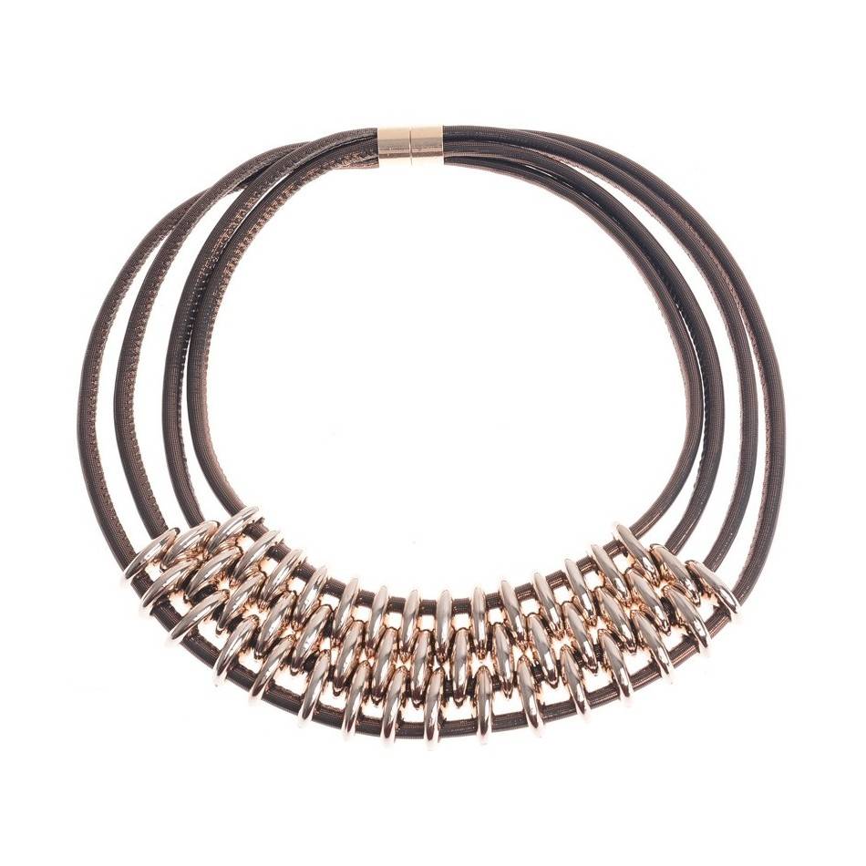 BEADED LACE SHORT NECKLACE