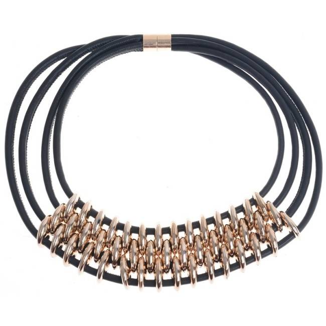 BEADED LACE SHORT NECKLACE