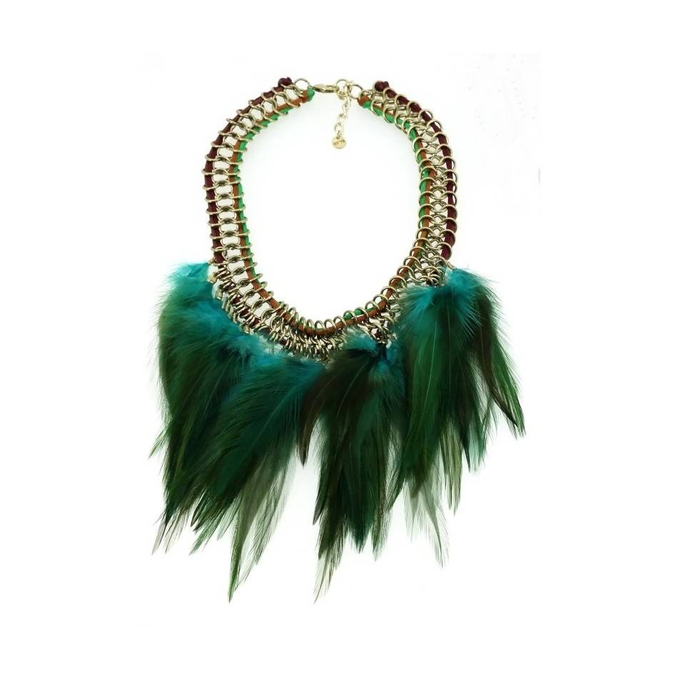 GARGANTILLA CADENAS PLUMAS