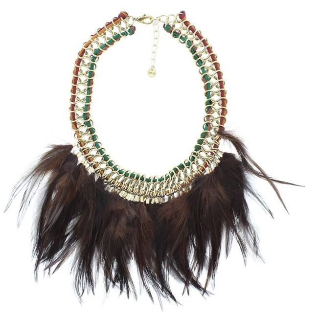 GARGANTILLA CADENAS PLUMAS