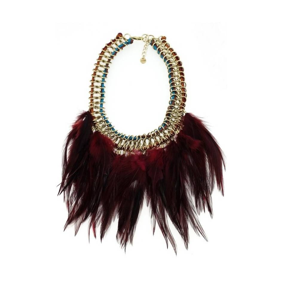 GARGANTILLA CADENAS PLUMAS