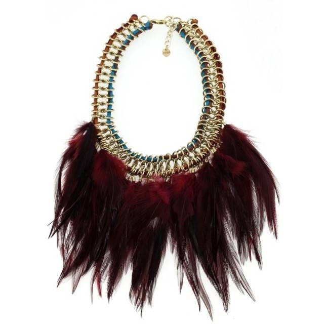GARGANTILLA CADENAS PLUMAS