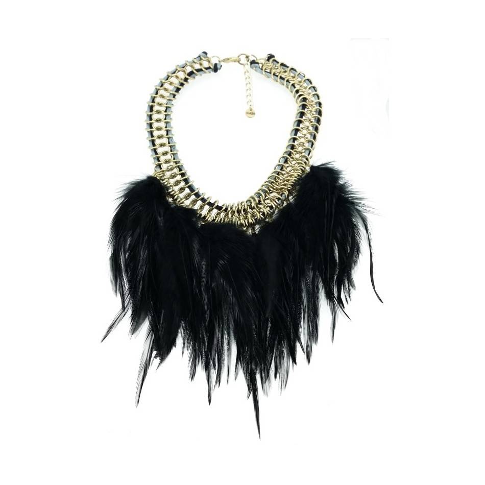 GARGANTILLA CADENAS PLUMAS