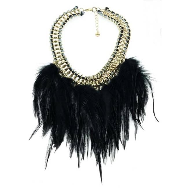GARGANTILLA CADENAS PLUMAS