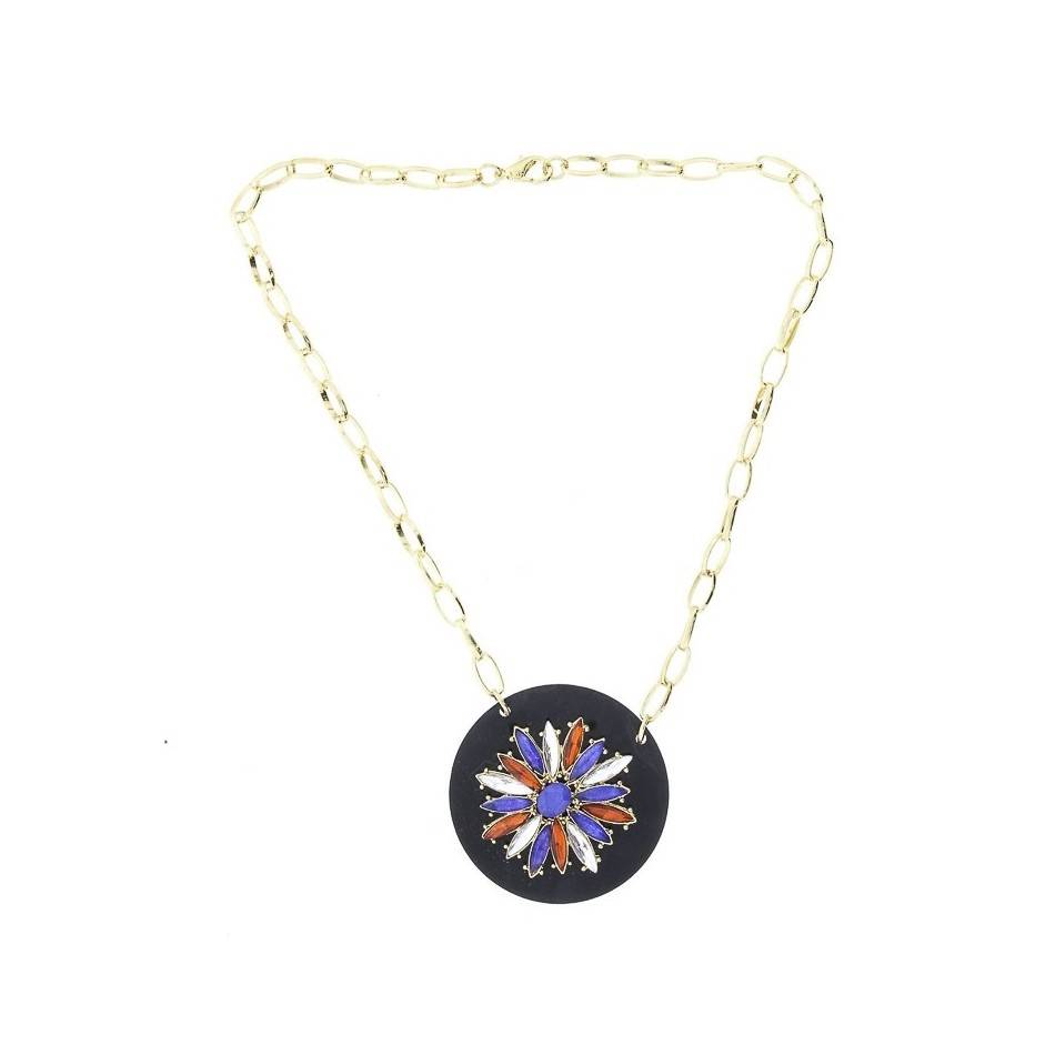 ACRYLIC BEADS SHORT NECKLACE
