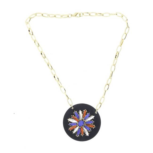 ACRYLIC BEADS SHORT NECKLACE
