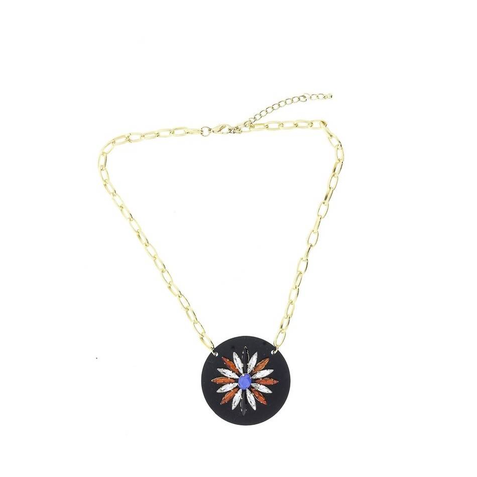 ACRYLIC BEADS SHORT NECKLACE