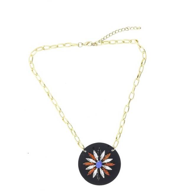 ACRYLIC BEADS SHORT NECKLACE