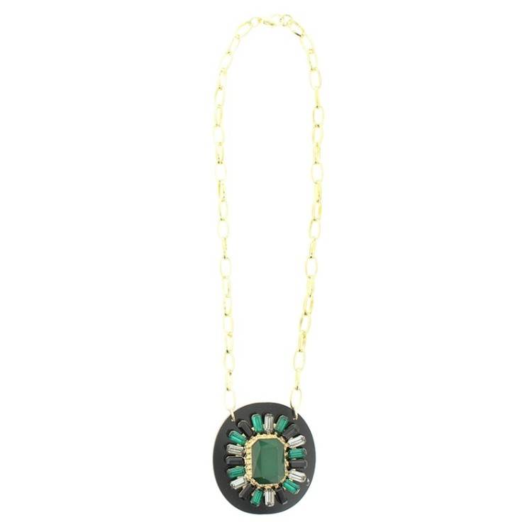 ACRYLIC BEADS SHORT NECKLACE