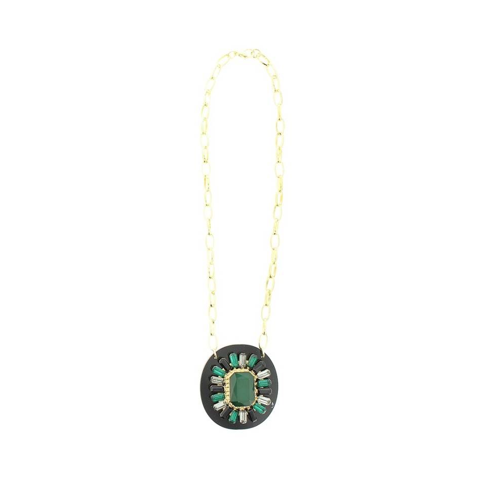 ACRYLIC BEADS SHORT NECKLACE