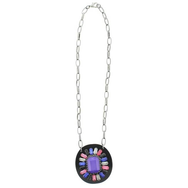 ACRYLIC BEADS SHORT NECKLACE