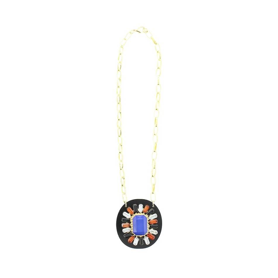 ACRYLIC BEADS SHORT NECKLACE