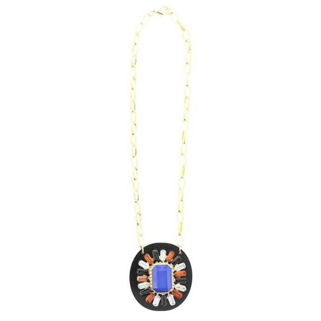 ACRYLIC BEADS SHORT NECKLACE