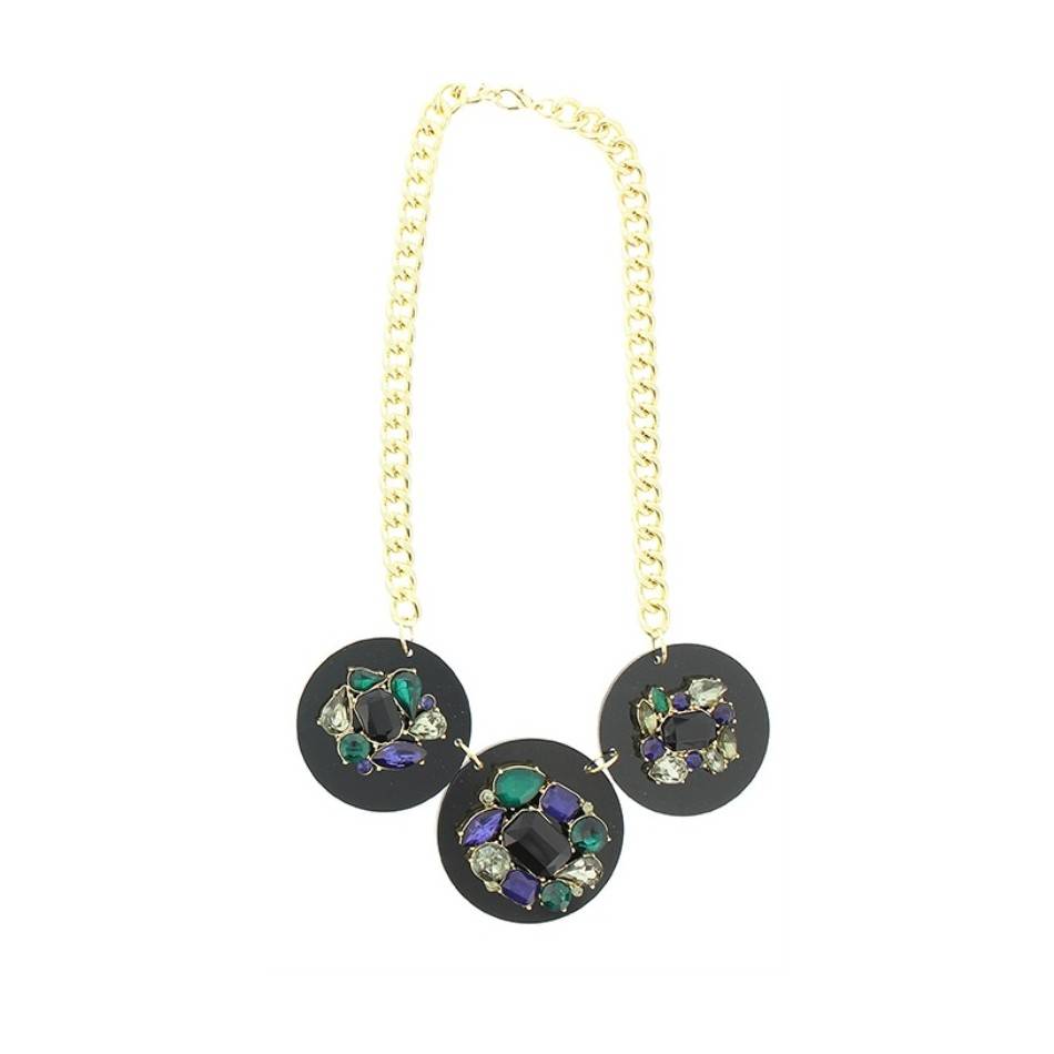ACRYLIC BEADS SHORT NECKLACE