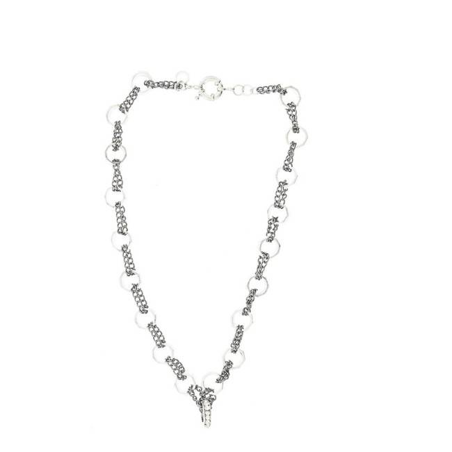 METAL CHAINS SHORT NECKLACE