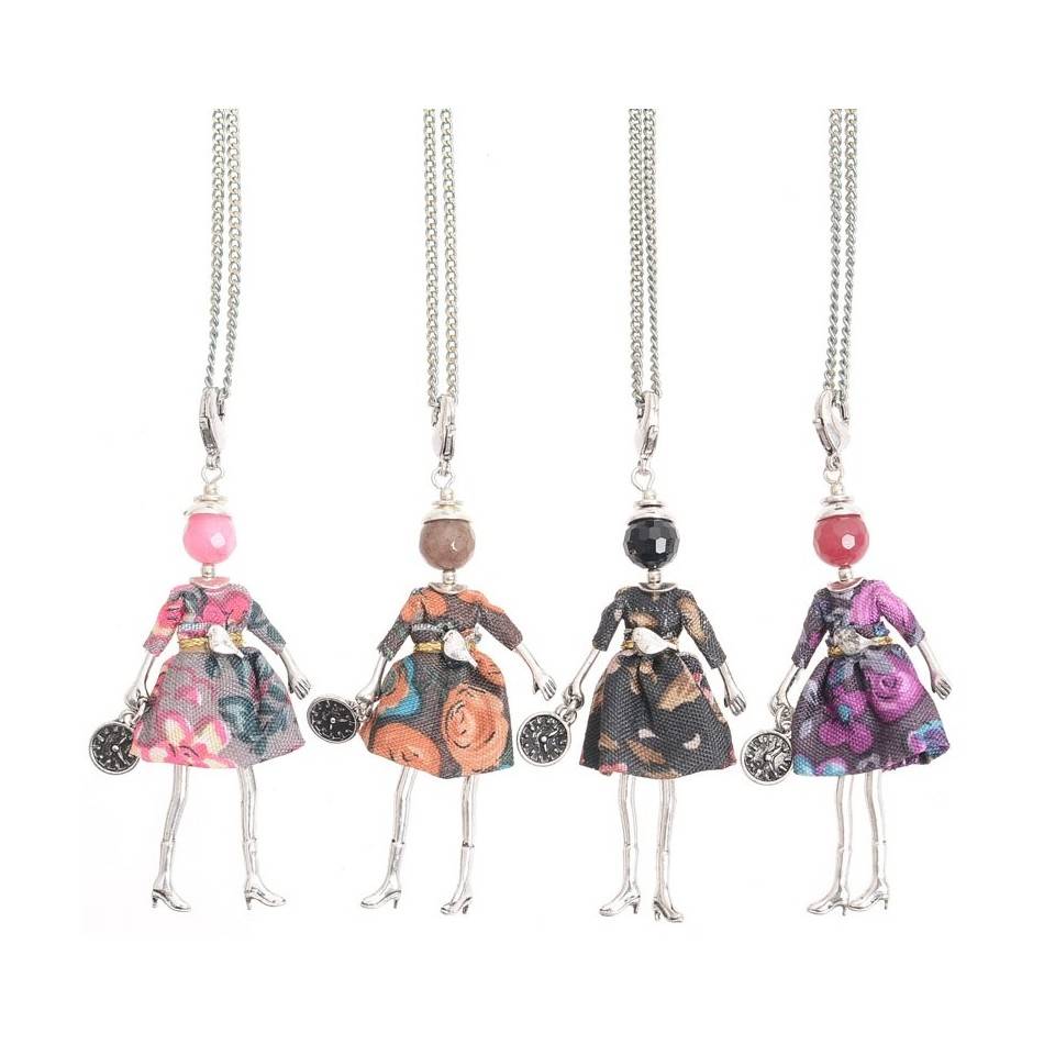 LONG PENDANT NECKLACE MINI DOLL
