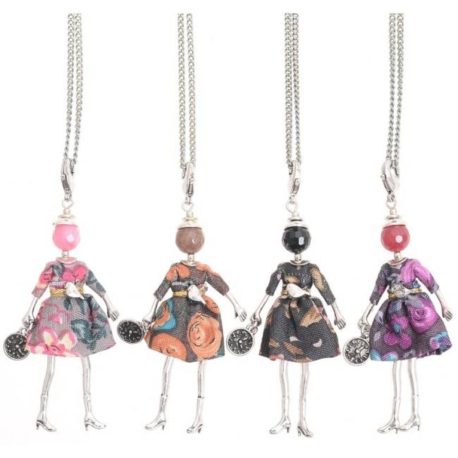 LONG PENDANT NECKLACE MINI DOLL