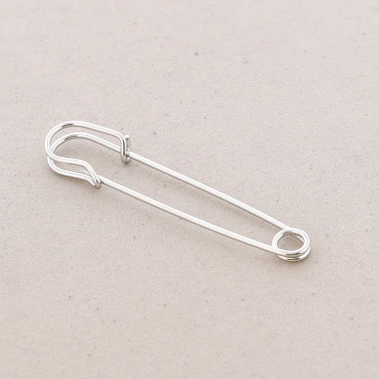 SAFETY PIN BROOCH 6.5CM 2