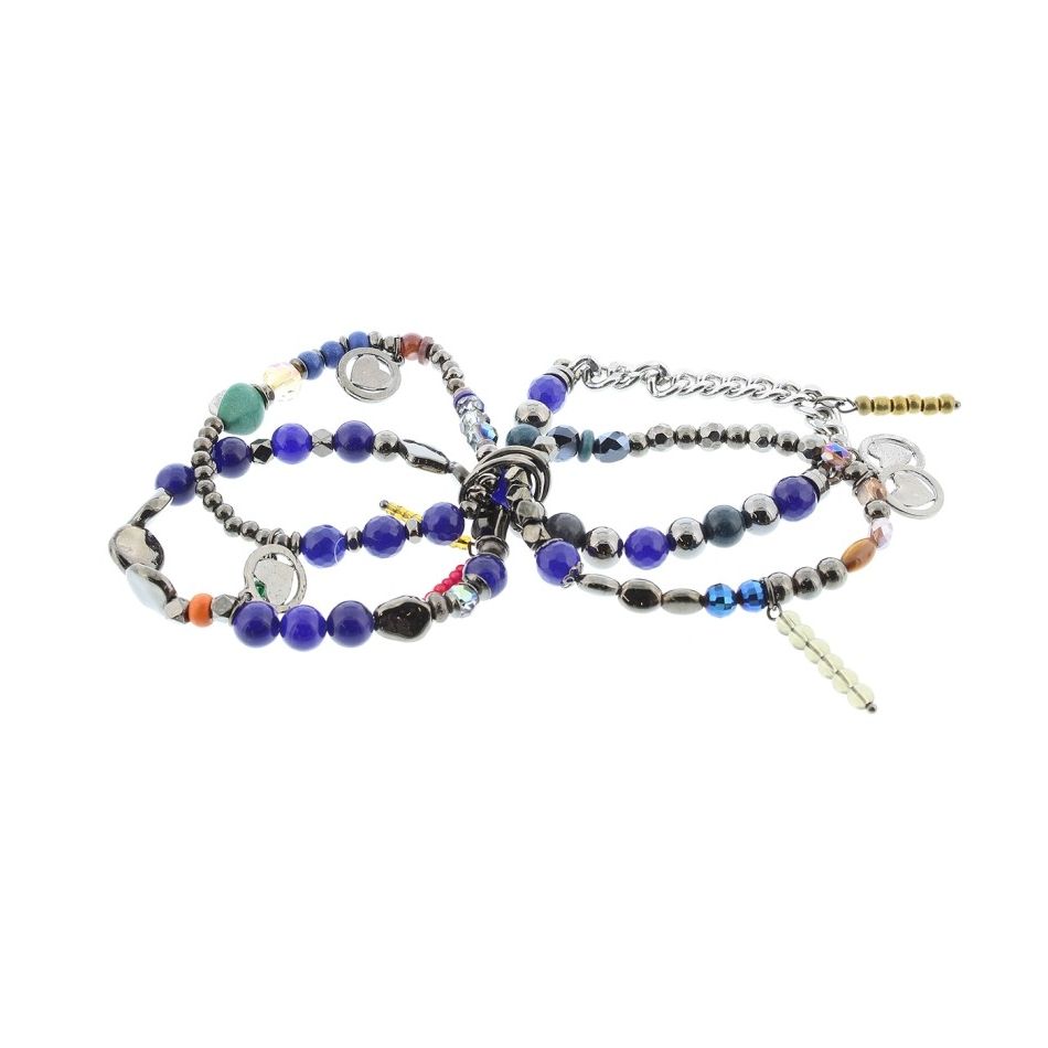 PULSERA 4 TIRAS CUENTAS