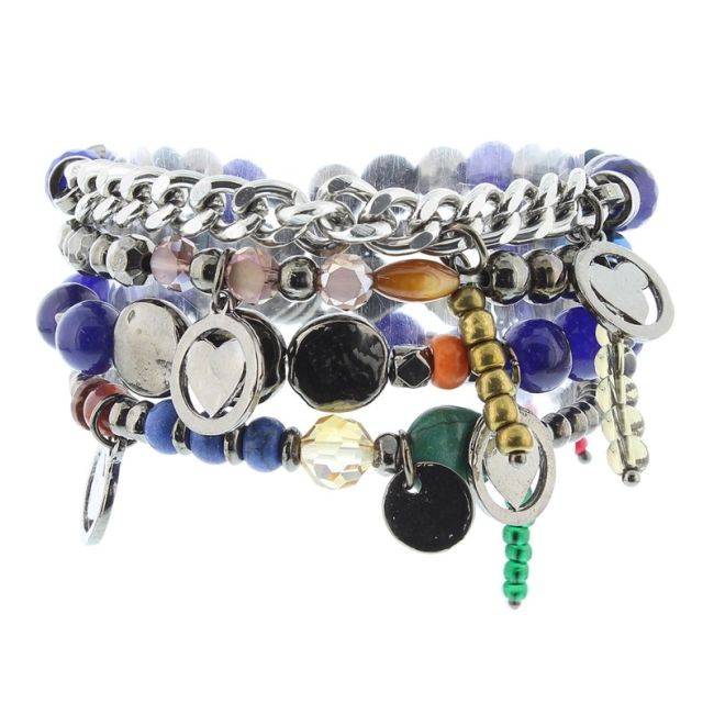 PULSERA 4 TIRAS CUENTAS