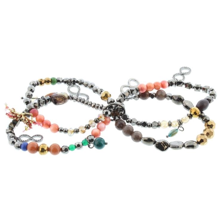 BRACELET 4 STRAPS BEADS 2