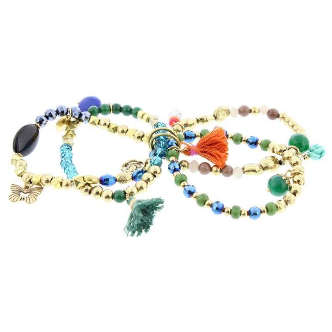BRACELET 4 STRAPS BEADS